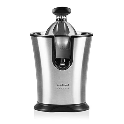 Caso Spremiagrumi elettrico acciaio inox e nero con cono universale