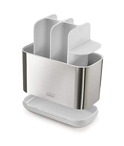 Joseph Joseph Porta Spazzolino ventilato con piedini antiscivolo bianco