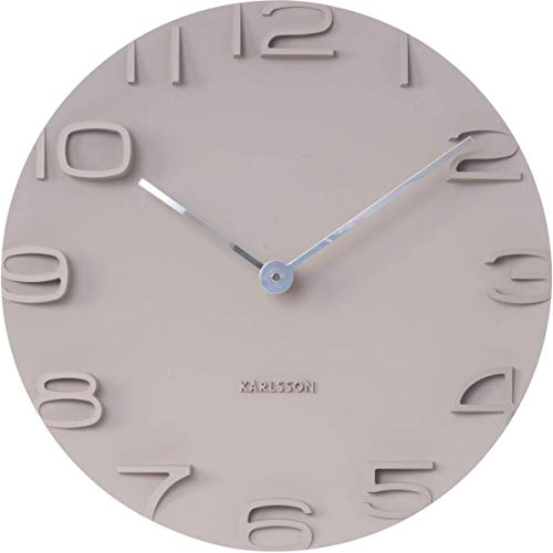 Karlsson The Edge orologio da parete bianco 42cm con numeri e lancette cromate