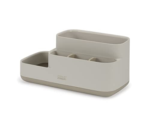Joseph Joseph Organizer da bagno grigio bianco salvaspazio con base antiscivolo