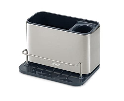 Joseph Joseph organizer per lavello in acciaio inox con scomparti per spazzola e detersivo