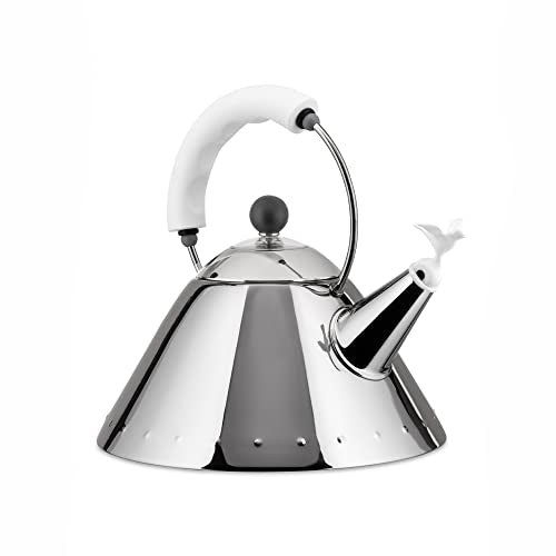 Alessi bollitore acciaio inox 18/10 fischietto uccellino Michael Graves