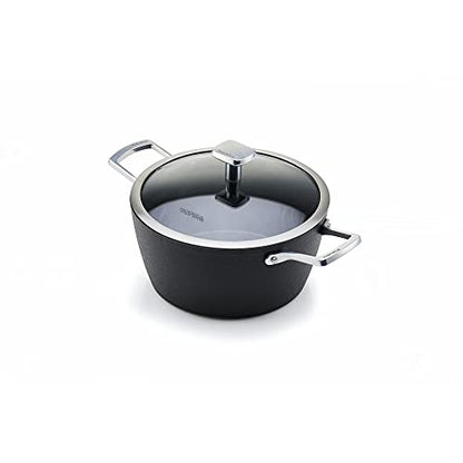 Moneta Bollilatte Accordo acciaio inox con finitura icecoating nero satinato