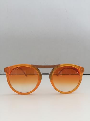 Stilmobili occhiali da sole unisex in legno e plex arancione - design italiano