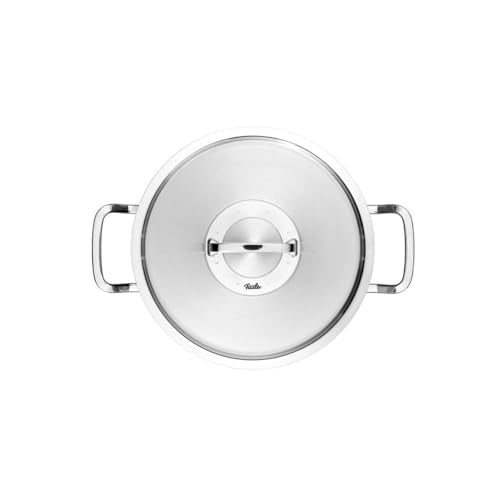 Fissler pentola acciaio inox 16L argento con coperchio metallo - design tedesco
