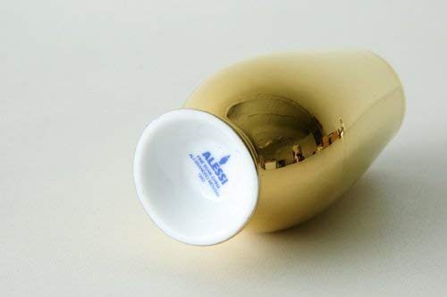 Alessi vaso con coperchio in miniatura bone china bianco, design Alessandro Mendini