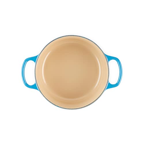 Le Creuset casseruola rotonda ghisa ciliegia con maniglie per cottura e brasatura