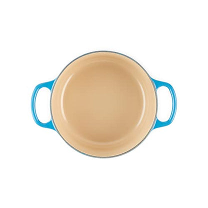 Le Creuset casseruola rotonda ghisa ciliegia con maniglie per cottura e brasatura