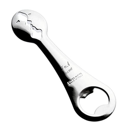 Bugatti Apribottiglie Kiss acciaio inox, design moderno e funzionale