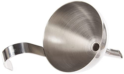 Cilio imbuto decantazione acciaio inossidabile argento con filtro