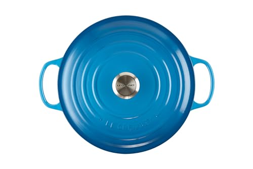 Le Creuset casseruola rotonda ghisa ciliegia con maniglie per cottura e brasatura