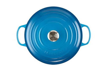 Le Creuset casseruola rotonda ghisa ciliegia con maniglie per cottura e brasatura