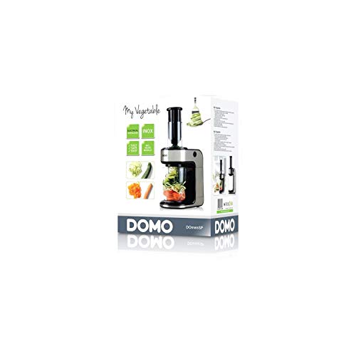 Domo Mixer spiralizzatore acciaio inox nero con lame per verdure