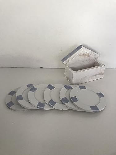 Il mio negozio - Set 6 Sottobicchieri in Legno naturale