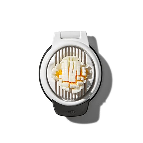 OXO Affettatrice per uova sode in acciaio inossidabile con base sagomata