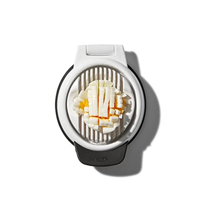 OXO Affettatrice per uova sode in acciaio inossidabile con base sagomata