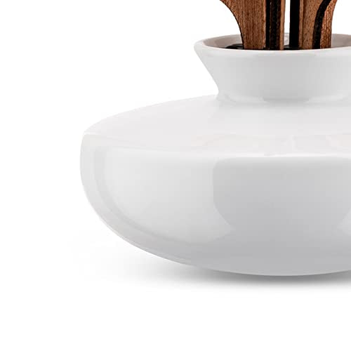 Alessi Diffusore a Foglia per Ambiente, porcellana e mogano, design Marcel Wanders