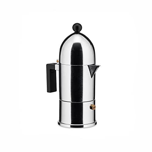 Alessi Caffettiera La Cupola moka in alluminio fusione design Aldo Rossi