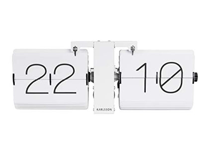 Karlsson Flip No Case orologio moderno plastica bianca design