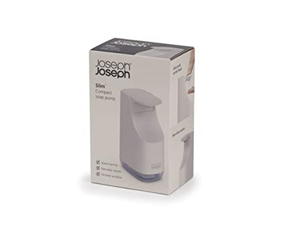 Joseph Joseph porta sapone dispenser grigio bianco design compatto
