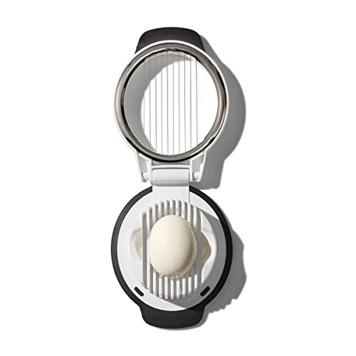 OXO Affettatrice per uova sode in acciaio inossidabile con base sagomata