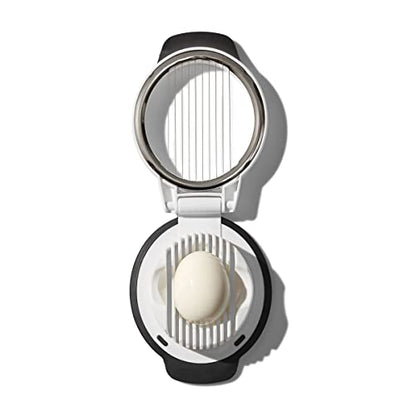 OXO Affettatrice per uova sode in acciaio inossidabile con base sagomata