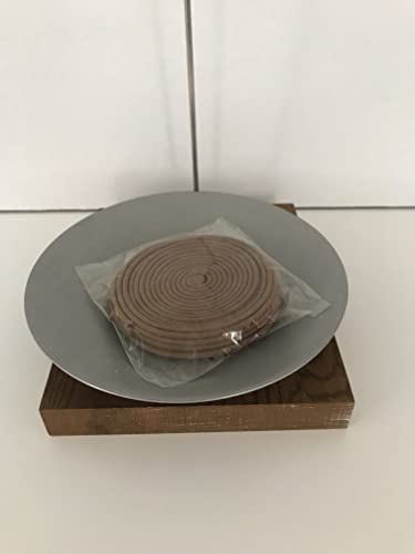 Il mio negozio - Portaincensi a Spirale con Base in Legno h 33 cm, design naturale