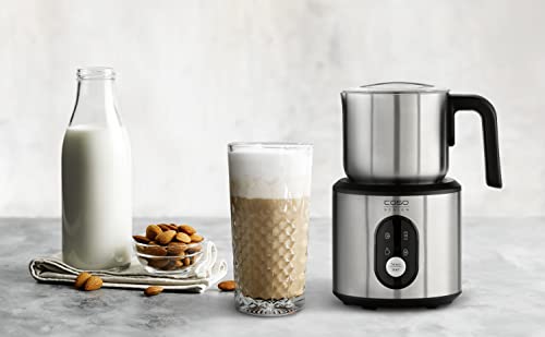 Caso Montalatte Crema & Choco Inox, acciaio inossidabile, design tedesco per schiuma latte e bevande calde