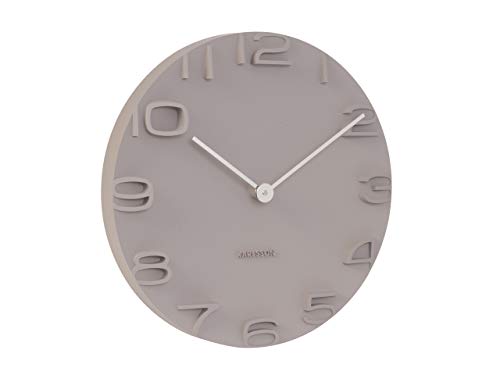 Karlsson The Edge orologio da parete bianco 42cm con numeri e lancette cromate