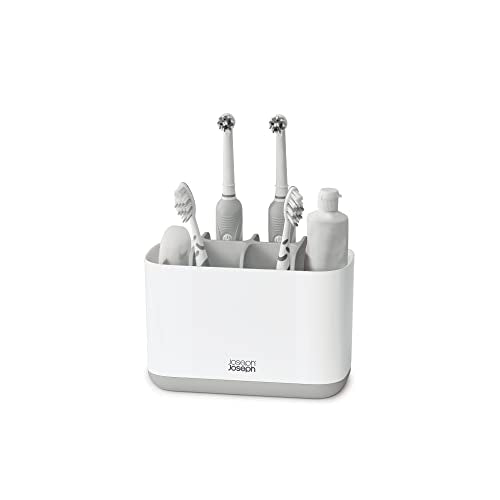 Joseph Joseph Porta Spazzolino ventilato con piedini antiscivolo bianco