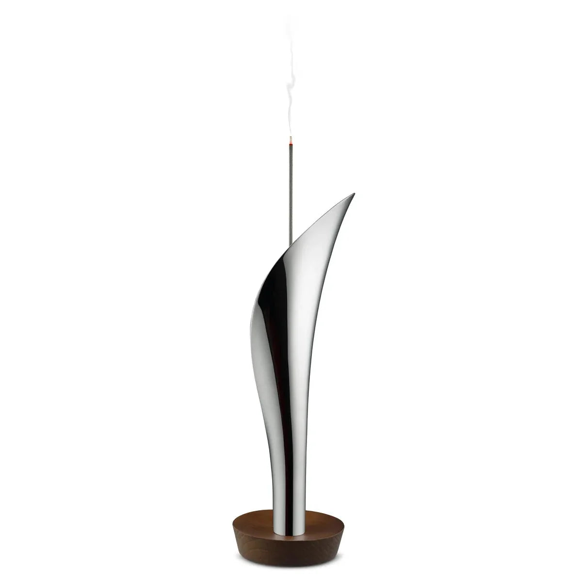 Alessi — Lily MW71 | Räucherstäbchenhalter aus Stahl und Holz von Wanders