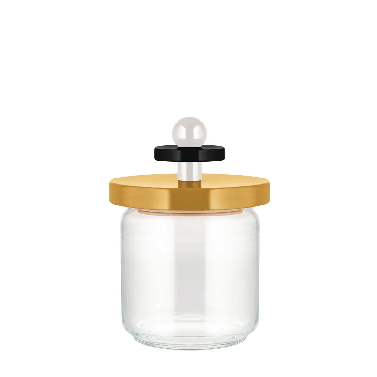 Alessi — ES16/75 ES16/75 1 | Barattolo ermetico Sottsass in vetro e fa
