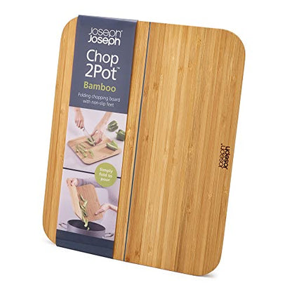 Joseph Joseph Chop2Pot Plus tagliere pieghevole in polipropilene con superficie texturizzata antiscivolo
