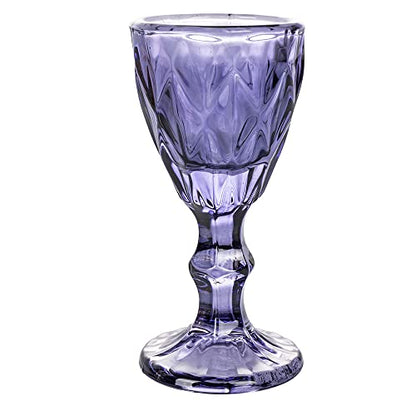 Villa d'Este Home Tivoli Set 6 Liquorini 45ml Provence vetro viola superficie lavorata