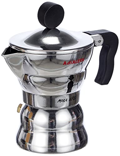 Alessi Moka Caffettiera Espresso fusione alluminio nero design Mendini