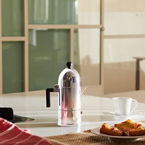 Alessi Caffettiera La Cupola moka in alluminio fusione design Aldo Rossi