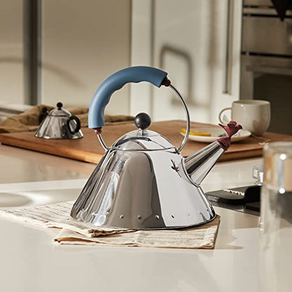 Alessi bollitore acciaio inox 18/10 fischietto uccellino Michael Graves
