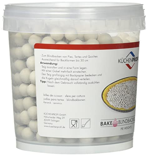 Küchenprofi sfere cottura ceramica bianca 850g per teglie - Stilmobili