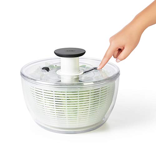 OXO centrifuga per insalata acciaio inox con base antiscivolo