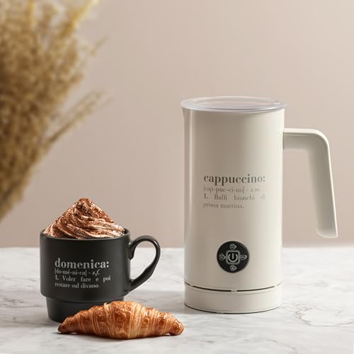 Cappuccinatore Victionary acciaio inox avorio Stilmobili - monta e scalda