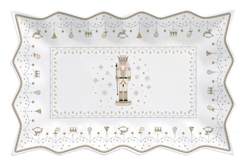 Stilmobili cofanetto piatto da torta stella porcellana NUTCRACKER Easy Life