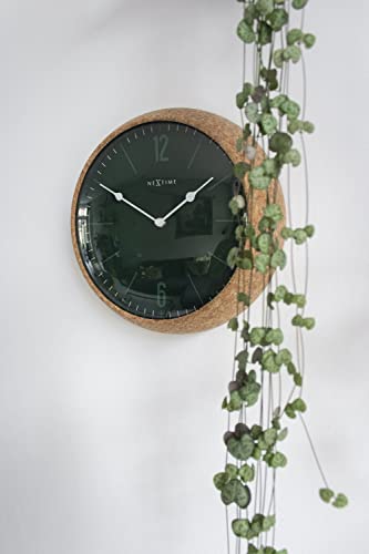 NeXtime Cork orologio da parete 30cm sughero grigio movimento silenzioso