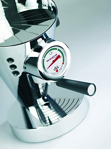 Bugatti Diva macchina espresso arancione alluminio acciaio inox pressione 15 bar