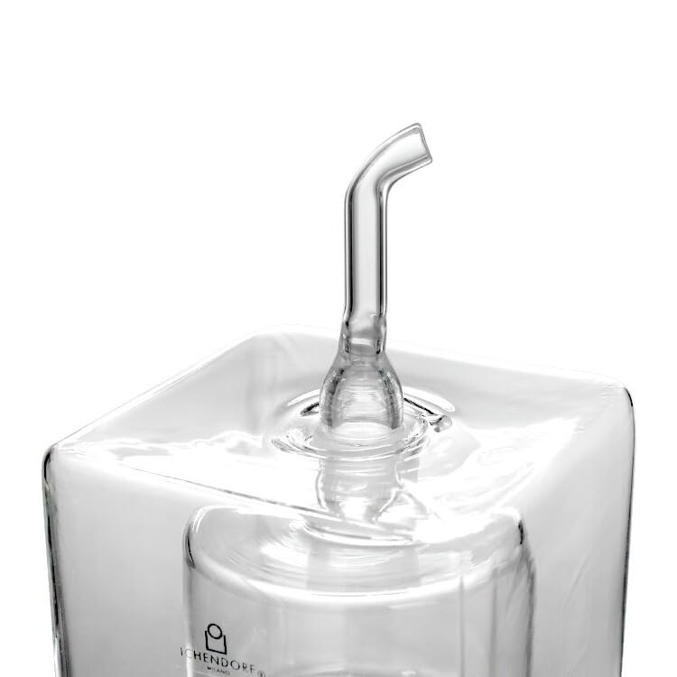 Ichendorf Oliera Cube in vetro doppio soffiato, design elegante per la tavola