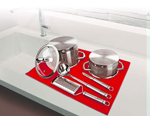 Tescoma Scola Stoviglie microfibra grigio 39x51 cm arrotolabile