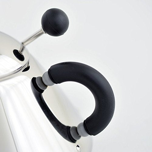 Alessi zuccheriera con cucchiaino in acciaio inox lucidato a specchio, design Michael Graves