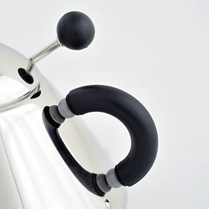 Alessi zuccheriera con cucchiaino in acciaio inox lucidato a specchio, design Michael Graves