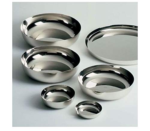 Alessi vassoio rotondo acciaio inox diametro 35 cm design minimalista