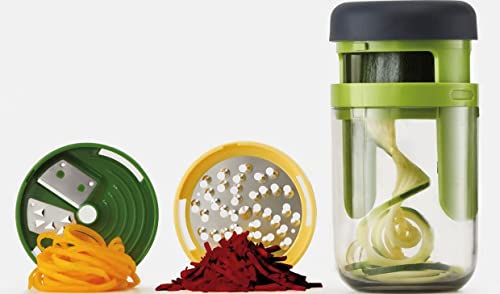 Joseph Joseph Spiralizzatore autocontenuto per verdure - design compatto e innovativo