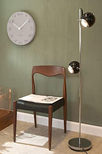 Karlsson The Edge orologio da parete bianco 42cm con numeri e lancette cromate